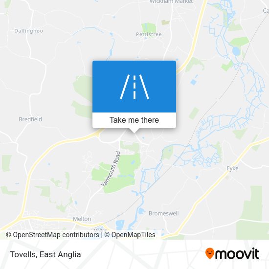Tovells map
