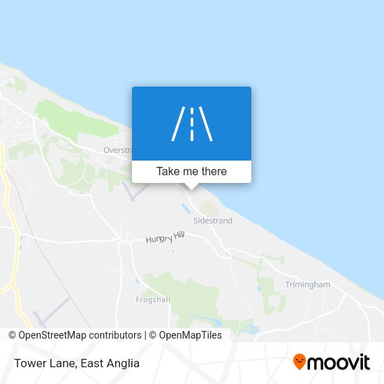 Tower Lane map