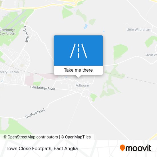 Town Close Footpath map