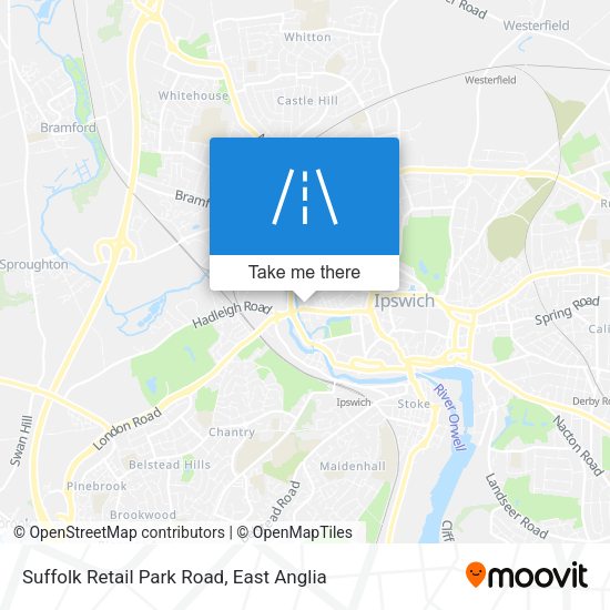 Suffolk Retail Park Road map