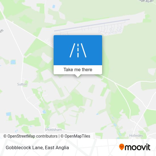 Gobblecock Lane map
