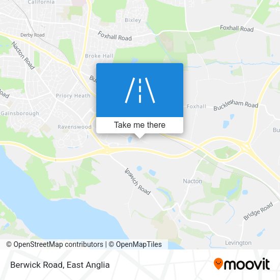 Berwick Road map