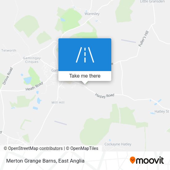 Merton Grange Barns map