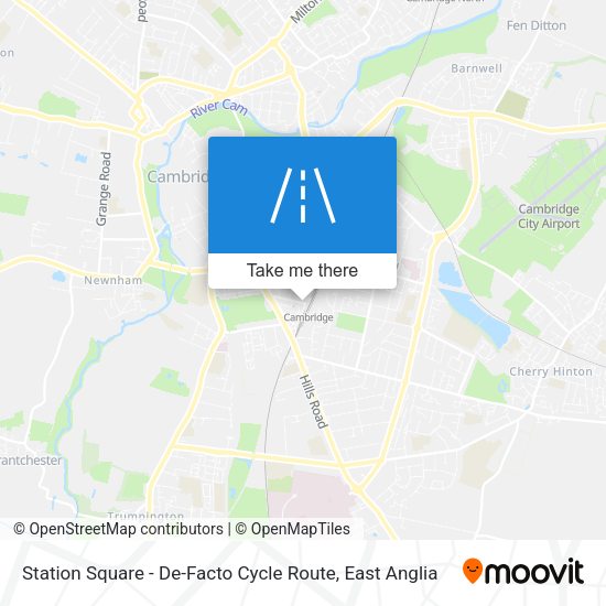 Station Square - De-Facto Cycle Route map