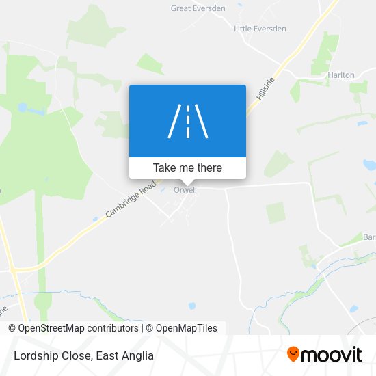 Lordship Close map
