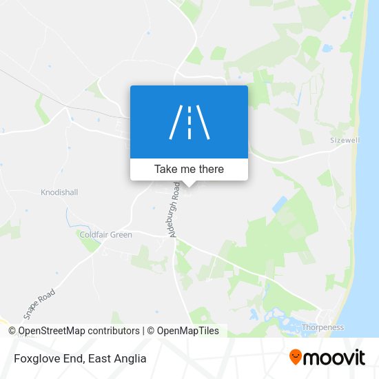 Foxglove End map