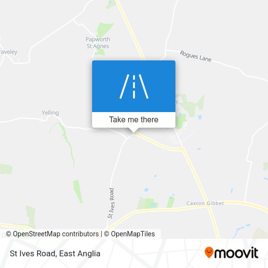 St Ives Road map