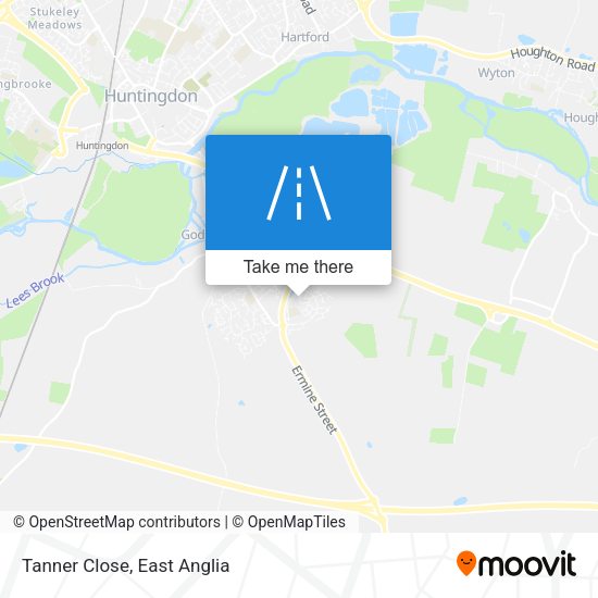 Tanner Close map