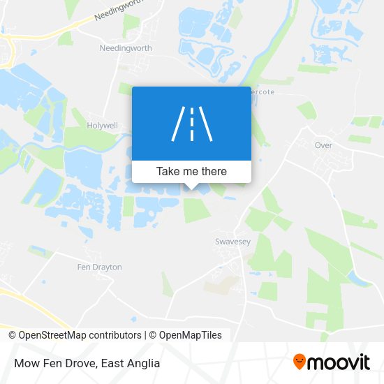 Mow Fen Drove map