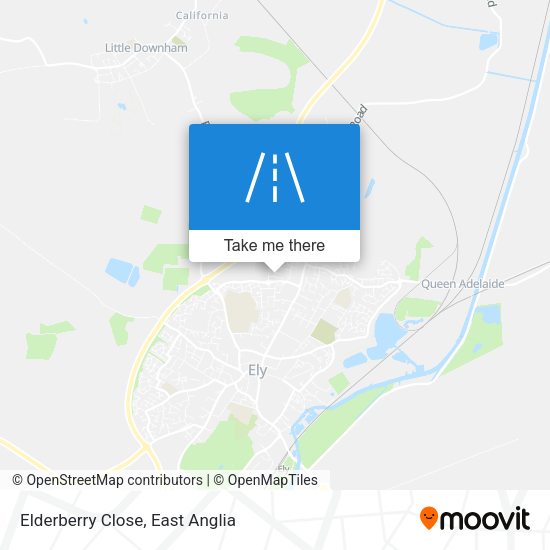 Elderberry Close map