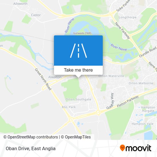 Oban Drive map