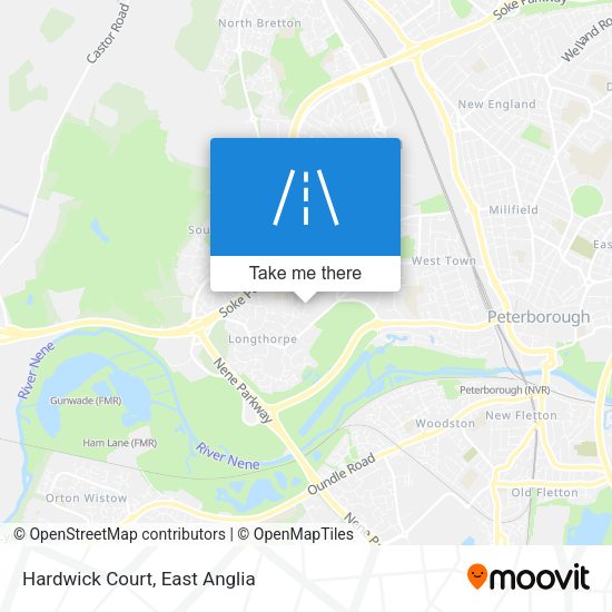 Hardwick Court map