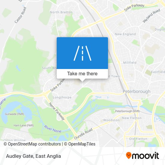 Audley Gate map