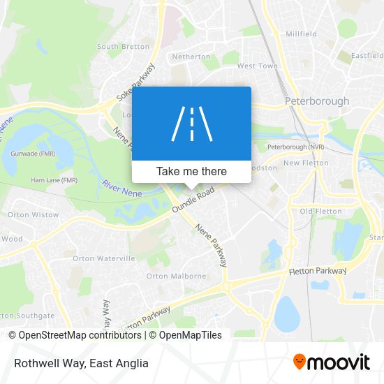 Rothwell Way map