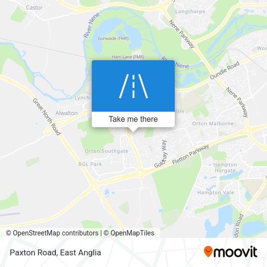 Paxton Road map