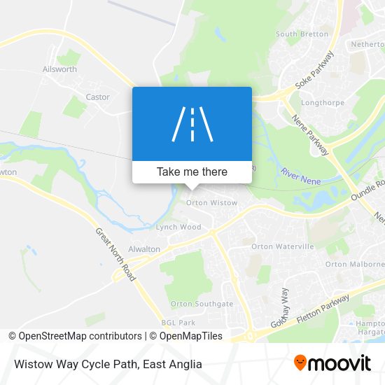 Wistow Way Cycle Path map