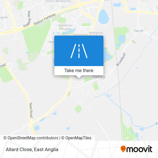Allard Close map
