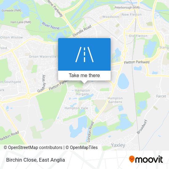 Birchin Close map