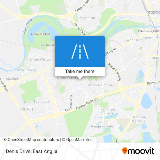 Denis Drive map