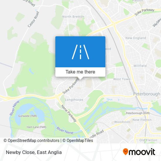 Newby Close map