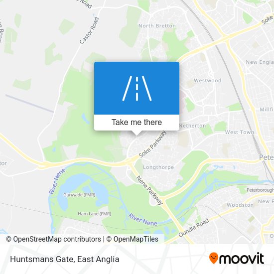 Huntsmans Gate map