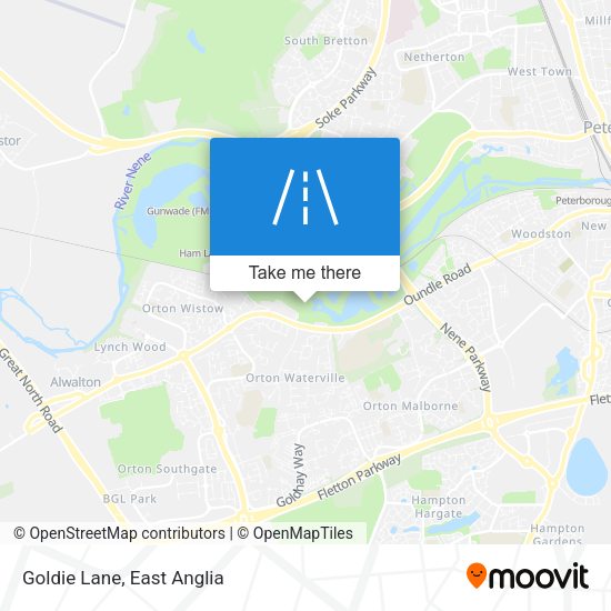 Goldie Lane map