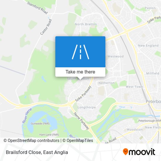 Brailsford Close map