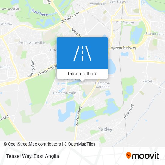 Teasel Way map