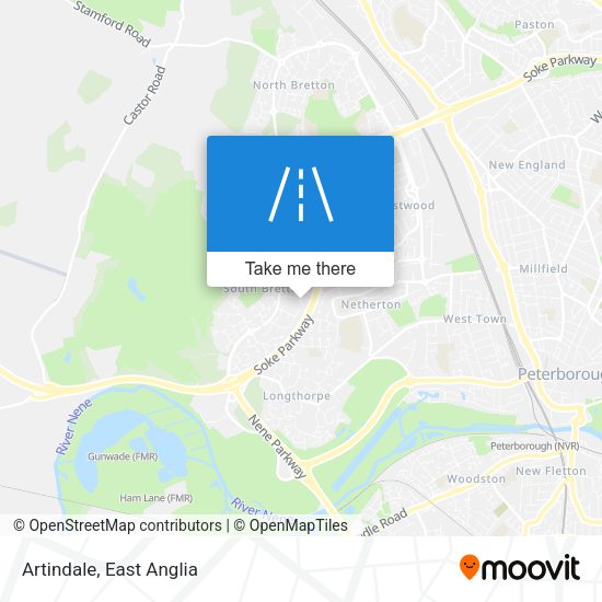 Artindale map