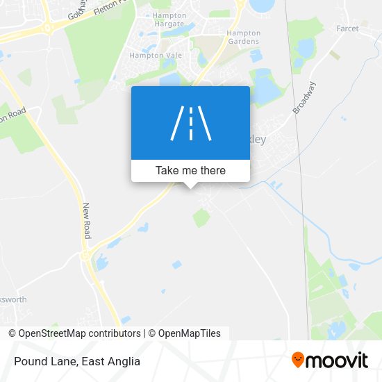 Pound Lane map