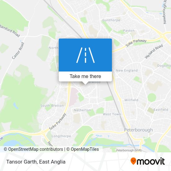 Tansor Garth map
