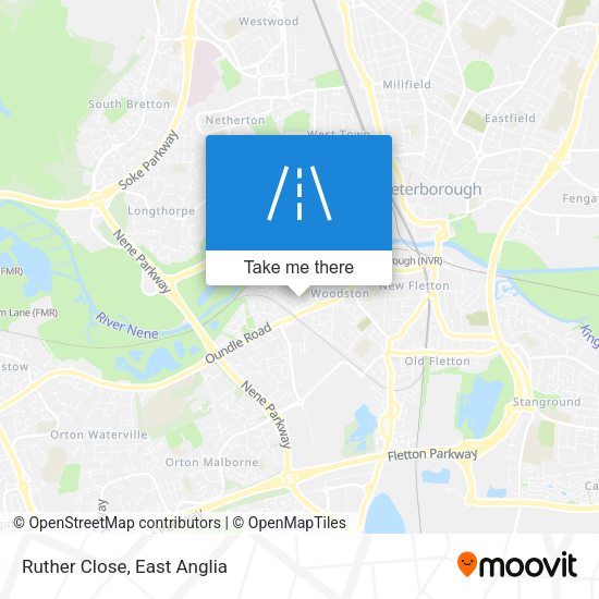 Ruther Close map