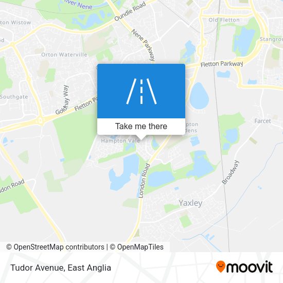 Tudor Avenue map