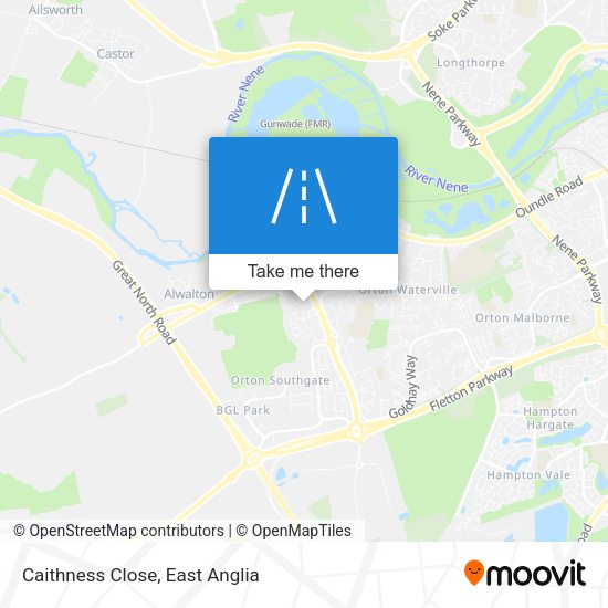 Caithness Close map