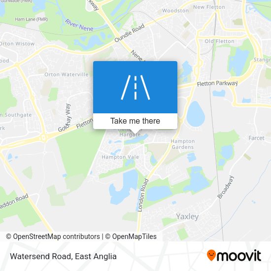 Watersend Road map