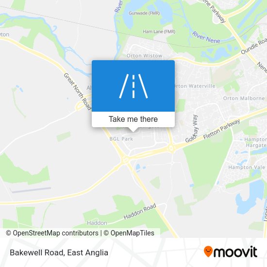 Bakewell Road map