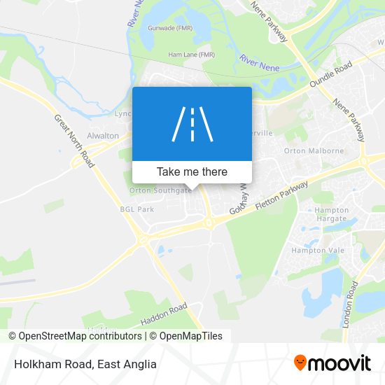 Holkham Road map