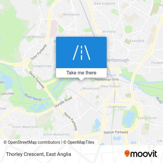 Thorley Crescent map