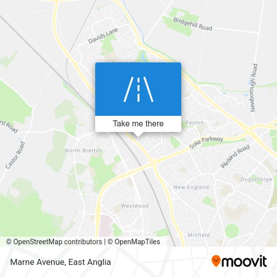 Marne Avenue map