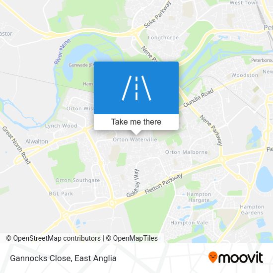 Gannocks Close map