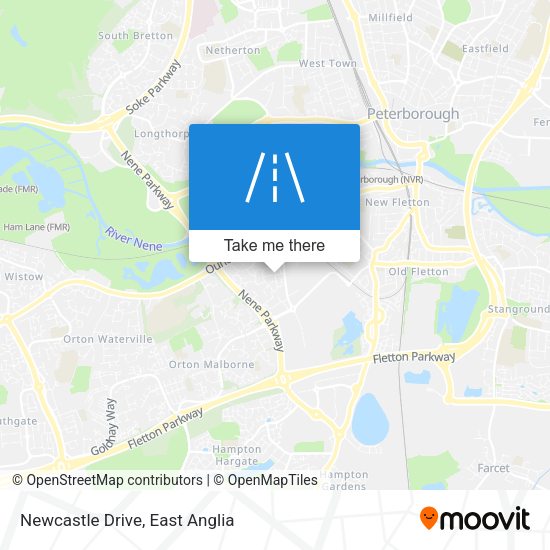 Newcastle Drive map