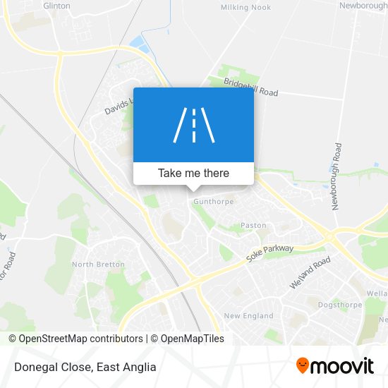 Donegal Close map