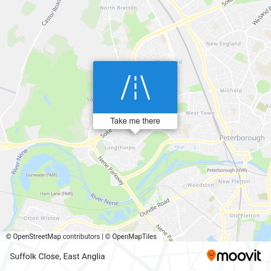 Suffolk Close map