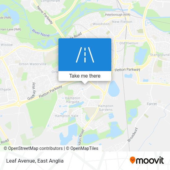 Leaf Avenue map