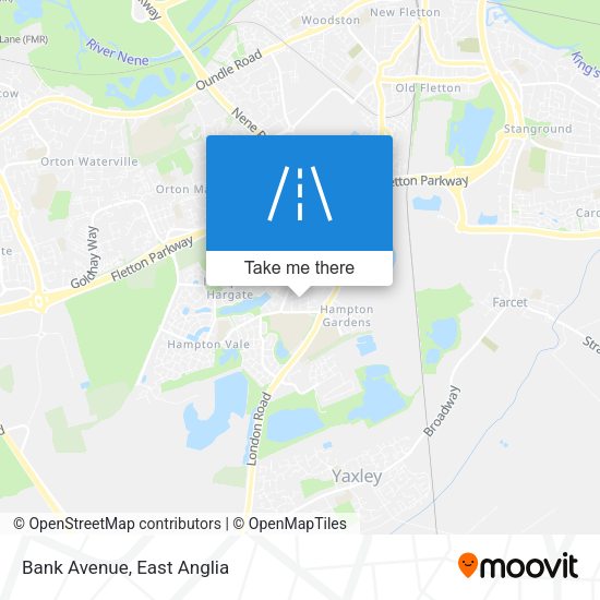 Bank Avenue map