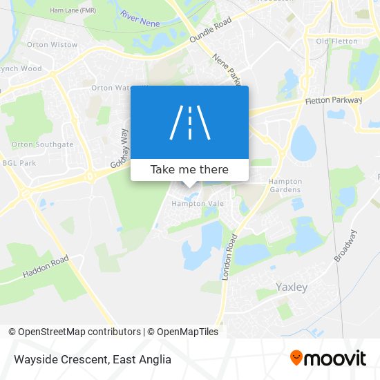 Wayside Crescent map