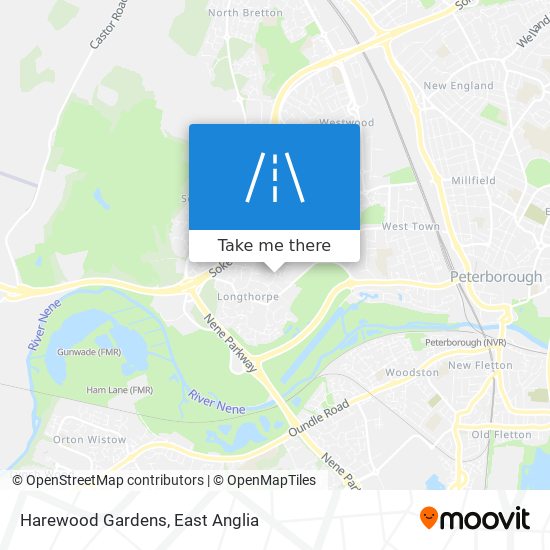 Harewood Gardens map