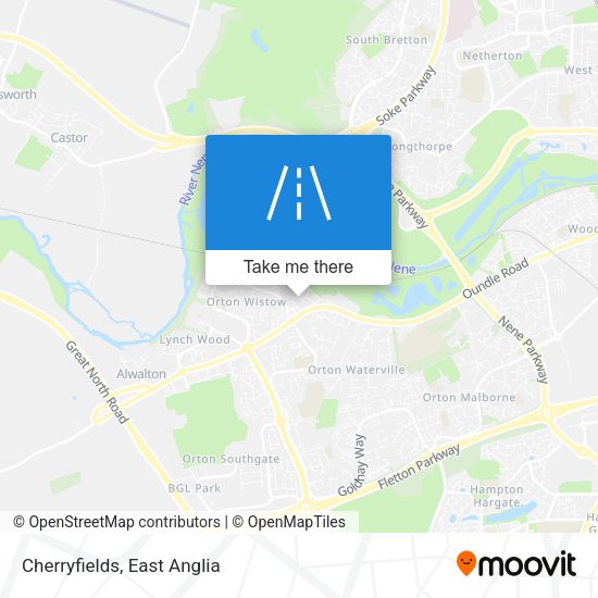 Cherryfields map