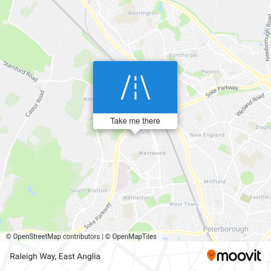 Raleigh Way map