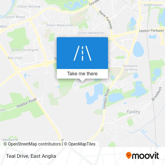 Teal Drive map